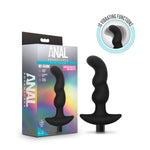 Anal Adventures- Platinum - Silicone Vibrating Prostate Massager 03- Black
