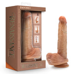 Renaissance - Davinci - 8 Inch Sliding Foreskin Dildo With Squeezable Balls - Tan Default Title
