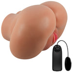 Luna Realistic Vagina and Ass Vibrator - Tan Default Title