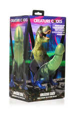 Jurassic Cock Dinosaur Silicone Dildo - Green/blue Default Title