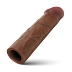 Jock 1.5" Silicone Penis Extension Sleeve - Dark