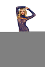 Bodystocking Gown and Shrug Dmnd - One Size - Eclipse