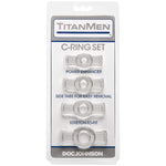 Titanmen Tools Cock Ring Set - Clear