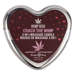Hemp Seed 3 in 1 Massage Candle Crack the Whip 4.7oz Default Title