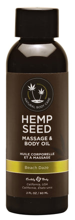 Hemp Seed Massage and Body Oil - Beach Daze 2 Fl. Oz/ 60ml