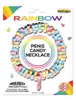 Rainbow Penis Candy Necklace