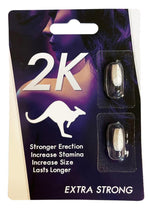 Kangaroo 2k - White - Extra Strong - 30 Count Display - 2ct Blister