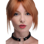 Kinky Kitty Ring Slim Choker - Black Default Title