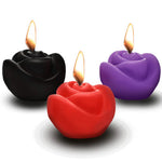 Fire Garden 3pc Rose Candle Set - Black, Purple, Red Default Title