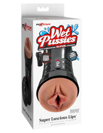 Wet Pussies - Super Luscious Lips Self Lubricating Stroker - Brown
