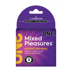 One Mixed Pleasures 3 Count Condoms Default Title