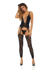 Never Settle Bodystocking - One Size - Black Default Title