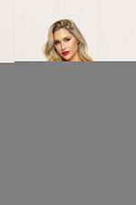 Lame Teddy With Strappy Elastic Detail - One Size - Red