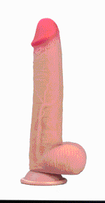Get Lucky 8 Inch Real Skin Dildo - Tan
