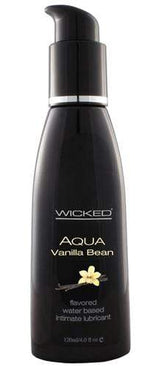 Aqua Vanilla Bean Flavored Water Based Intimate Lubricant - 4 Fl. Oz.