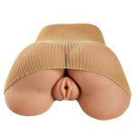 Realistic Body Mold Stroker - Pleasure Pussy and Ass - Wide-Spread Legs - Tan
