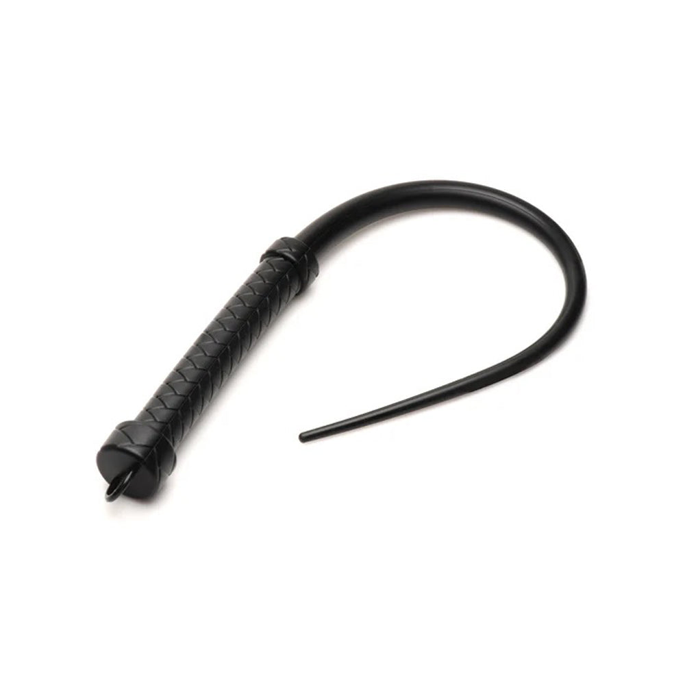 bdsm fish hooks Viper Tail Silicone Whip - Black | BDSM Gear