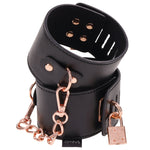 "Brat Locking Cuffs - Black SS09849"