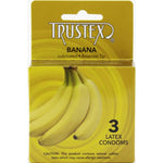 Trustex Flavored Lubricated Condoms - 3 Pack - Banana Default Title