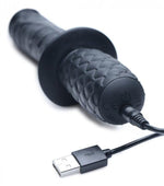 The Real 10x Silicone Vibrating Thruster - Black Default Title