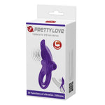Pretty Love Vibrant Penis Ring - Purple Default Title
