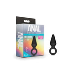 Anal Adventures - Platinum - Silicone Loop Plug - Small - Black Default Title