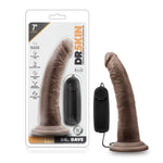 Dr. Skin - Dr. Dave - 7 Inch Vibrating Cock With Suction Cup - Chocolate Default Title