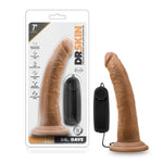 Dr. Skin - Dr. Dave - 7 Inch Vibrating Cock With Suction Cup - Mocha Default Title