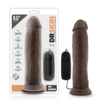 Dr. Skin - Dr. Throb - 9.5 Inch Vibrating Realistic Cock With Suction Cup - Chocolate Default Title