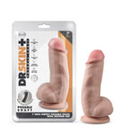 Dr. Skin Plus - 7 Inch Girthy Posable Dildo With Balls - Vanilla Default Title