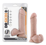Dr. Skin Plus - 8 Inch Posable Dildo With Balls - Vanilla Default Title