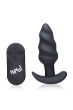 21x Silicone Swirl Plug With Remote -Black Default Title