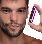 10x Rechargeable Vibrating Metallic Bullet - Purple Default Title