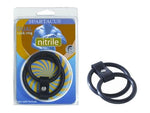 Nitrile Dual Cock Ring - Black Default Title