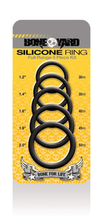 Boneyard Silicone Ring 5 Pc Kit - Black Default Title