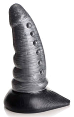 Cc Beastly Tapered Bumpy Silicone Dildo - Silver Default Title