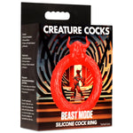 Beast Mode Silicone Cock Ring - Red Default Title