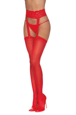 Pantyhose With Garters - One Size - Red Default Title