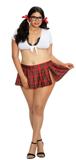 Homeroom Hottie - White-red - Queen Size Default Title