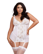 Garterslip and G-String - Queen Size - White Default Title