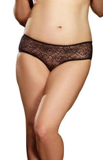 Open Crotch Panty - 1x2x - Black Default Title