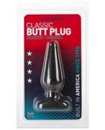 Classic Butt Plug Smooth - Medium - Black Default Title