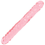 Crystal Jellies Jr. Double Dong 12 Inch - Pink Default Title