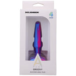 A-Play Groovy Silicone Anal Plug 4 Inch - Berry Default Title