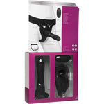 Body Extensions - Hollow Large Dong Strap-on 2-Piece Set With Clitoral Vibrator - Black Default Title