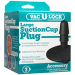Vac-U-Lock Large Black Suction Cup Plug Default Title