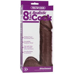 Vac-U-Lock 8 Inch Realistic Cock - Black Default Title