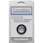 Titanmen Cock Ring - Black Default Title