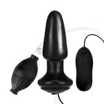 Lux Fetish 4" Inflatable Vibrating Butt Plug Default Title