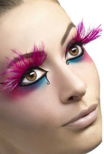 Feather Plume Eyelashes - Pink Default Title